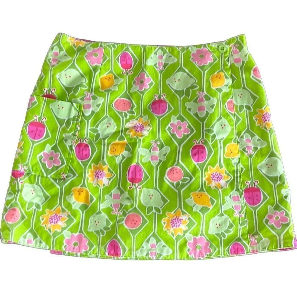 Lily girls wrap skirt with pocket size 8
